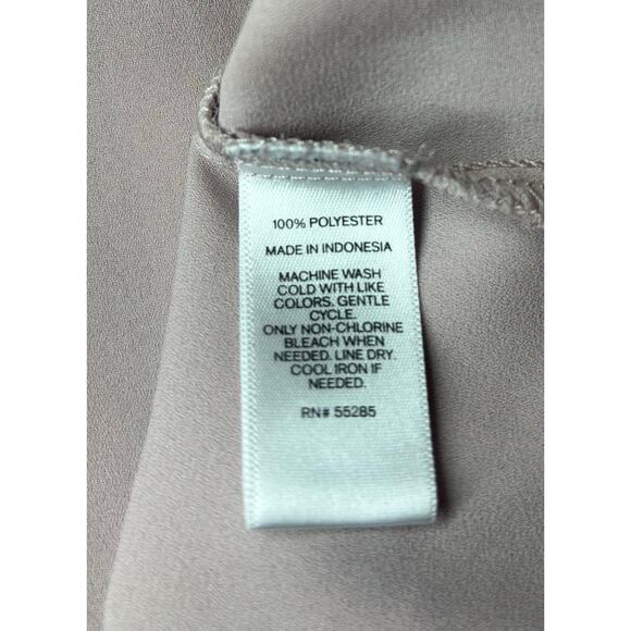 Express Sleeveless Flowy Collared Top With Front Zipper Size XL - Picture 6 of 6